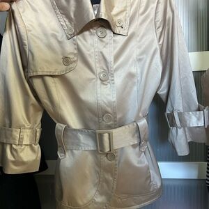 BEDO golden Beige Belted Jacket